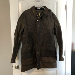 Adidas originals x Barbour Adiwik waxed jacket